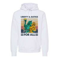 Lgbt Liberty And Justice For All Premium Hoodie