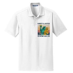 Lgbt Liberty And Justice For All Dry Zone Grid Polo