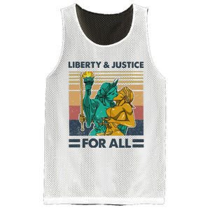 Lgbt Liberty And Justice For All Mesh Reversible Basketball Jersey Tank