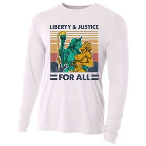 Lgbt Liberty And Justice For All Cooling Performance Long Sleeve Crew