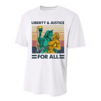 Lgbt Liberty And Justice For All Performance Sprint T-Shirt