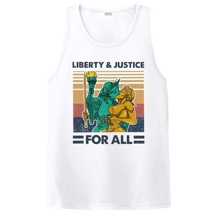 Lgbt Liberty And Justice For All PosiCharge Competitor Tank