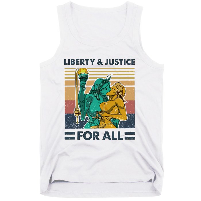 Lgbt Liberty And Justice For All Tank Top