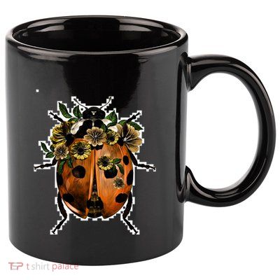 Ladybug 11oz C Handle Ceramic Mug