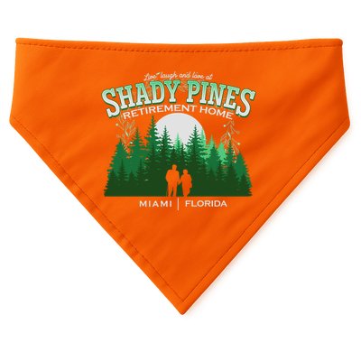 Live Laugh And Love At Shady Pines Retirement Home Miami Florida USA-Made Doggie Bandana