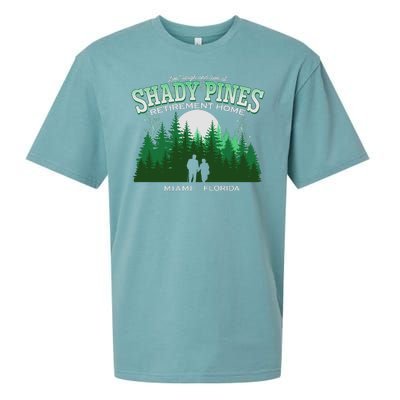 Live Laugh And Love At Shady Pines Retirement Home Miami Florida Sueded Cloud Jersey T-Shirt