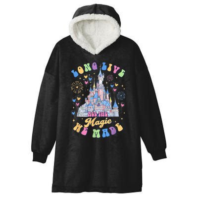 Long Live All The Magic We Made Retro Vintage Hooded Wearable Blanket