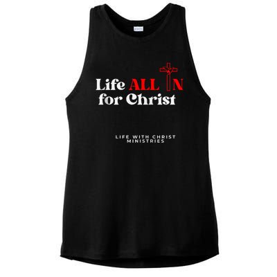 Lwc Life All In For Jesus Ladies PosiCharge Tri-Blend Wicking Tank