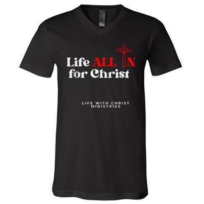 Lwc Life All In For Jesus V-Neck T-Shirt