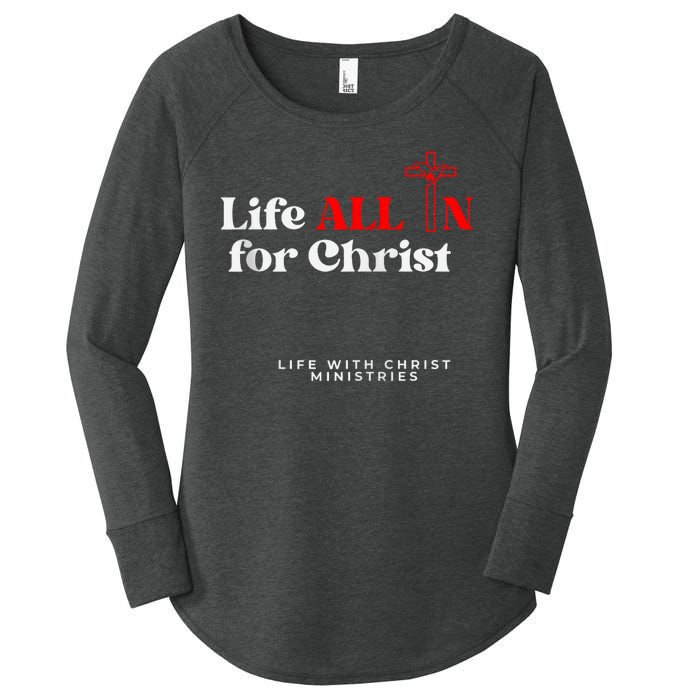 Lwc Life All In For Jesus Women's Perfect Tri Tunic Long Sleeve Shirt