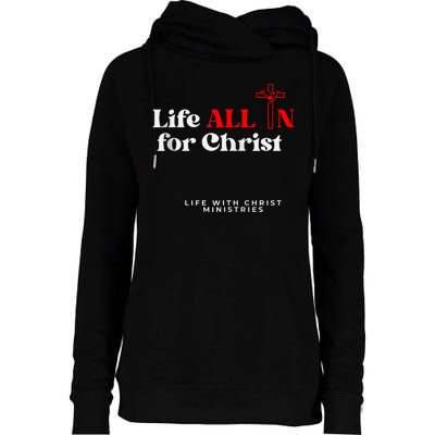 Lwc Life All In For Jesus Womens Funnel Neck Pullover Hood