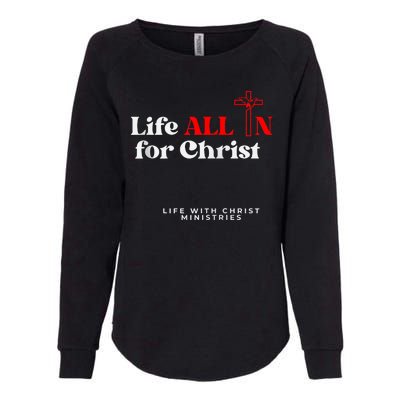 Lwc Life All In For Jesus Womens California Wash Sweatshirt