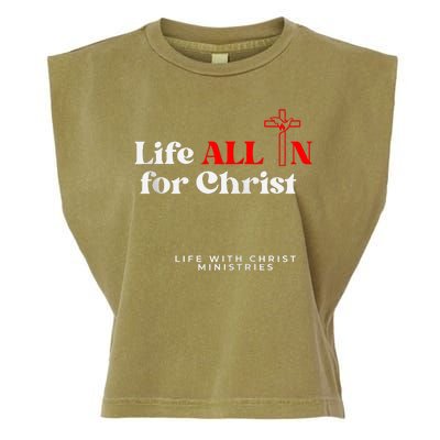 Lwc Life All In For Jesus Garment-Dyed Women's Muscle Tee