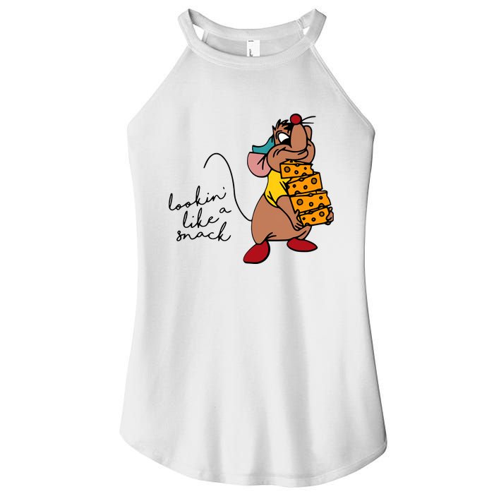 Looking Like A Snack Cute Mouse Mice Love Cheese Funny Cute Women’s Perfect Tri Rocker Tank