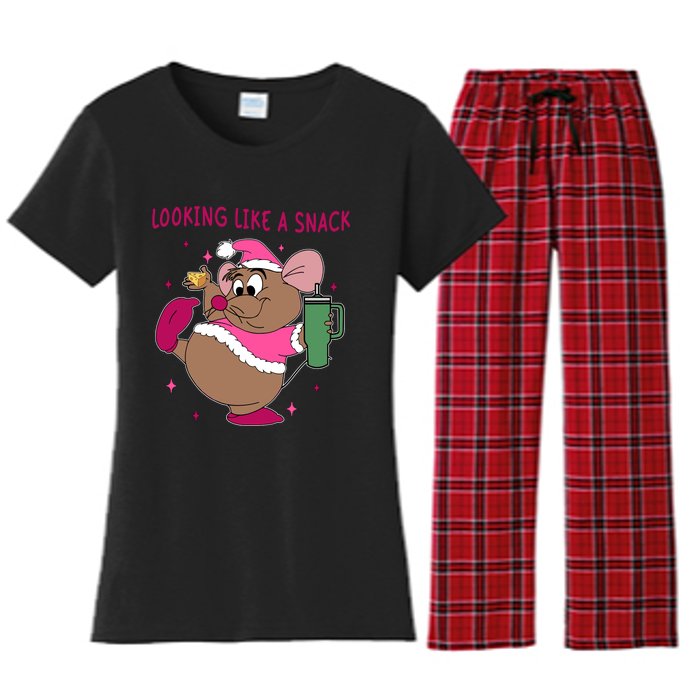 Looking Like A Snack Christmas Trip Women's Flannel Pajama Set