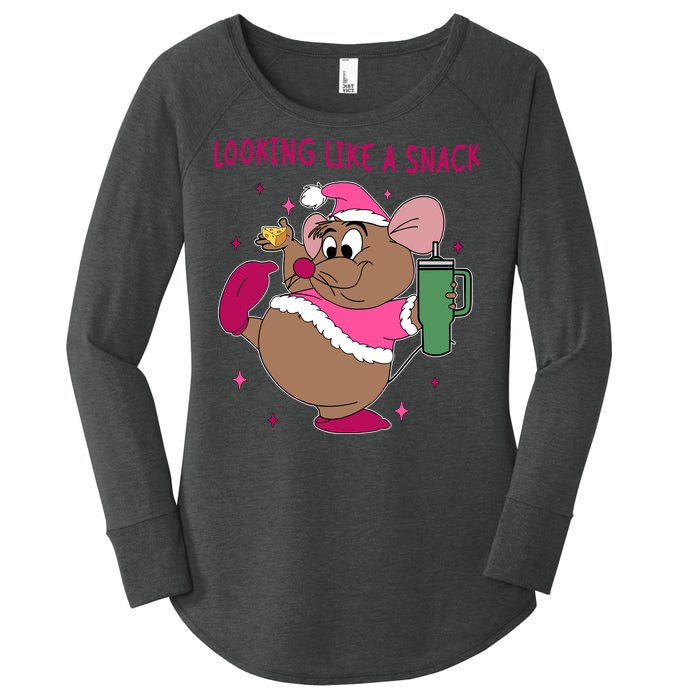 Looking Like A Snack Christmas Trip Women's Perfect Tri Tunic Long Sleeve Shirt