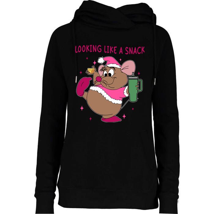 Looking Like A Snack Christmas Trip Womens Funnel Neck Pullover Hood