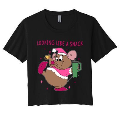 Looking Like A Snack Christmas Trip Women's Crop Top Tee