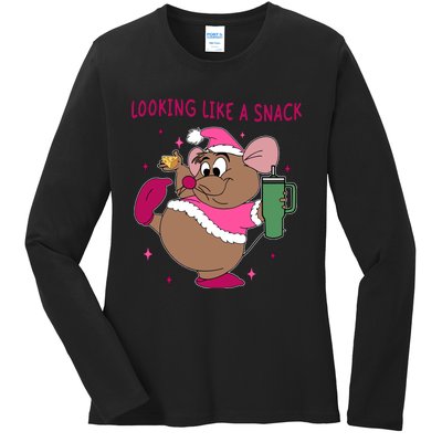 Looking Like A Snack Christmas Trip Ladies Long Sleeve Shirt