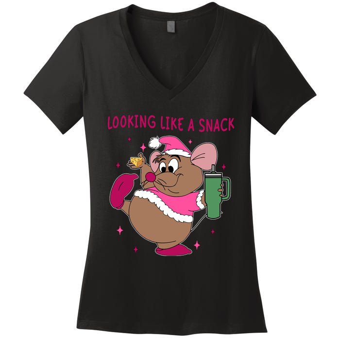 Looking Like A Snack Christmas Trip Women's V-Neck T-Shirt