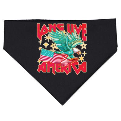 Long Live America Eagle Pink Usa Flag USA-Made Doggie Bandana