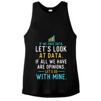 LetS Look At Data Data Science Statistics Data Analyst Ladies PosiCharge Tri-Blend Wicking Tank