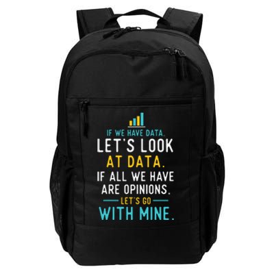 LetS Look At Data Data Science Statistics Data Analyst Daily Commute Backpack