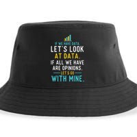LetS Look At Data Data Science Statistics Data Analyst Sustainable Bucket Hat