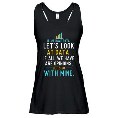 LetS Look At Data Data Science Statistics Data Analyst Ladies Essential Flowy Tank