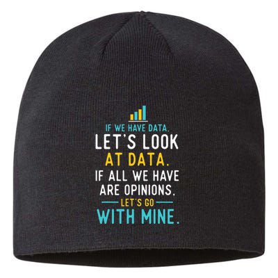 LetS Look At Data Data Science Statistics Data Analyst Sustainable Beanie