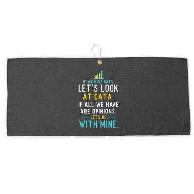 LetS Look At Data Data Science Statistics Data Analyst Large Microfiber Waffle Golf Towel