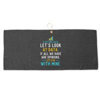 LetS Look At Data Data Science Statistics Data Analyst Large Microfiber Waffle Golf Towel