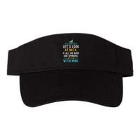 LetS Look At Data Data Science Statistics Data Analyst Valucap Bio-Washed Visor