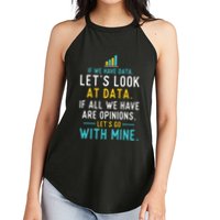LetS Look At Data Data Science Statistics Data Analyst Women's Perfect Tri Rocker Tank