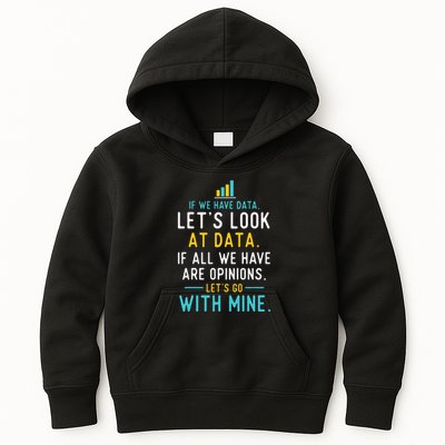 LetS Look At Data Data Science Statistics Data Analyst Kids Hoodie