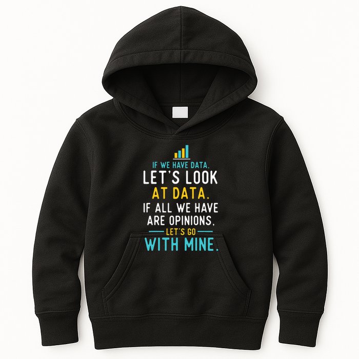 LetS Look At Data Data Science Statistics Data Analyst Kids Hoodie