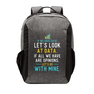 LetS Look At Data Data Science Statistics Data Analyst Vector Backpack