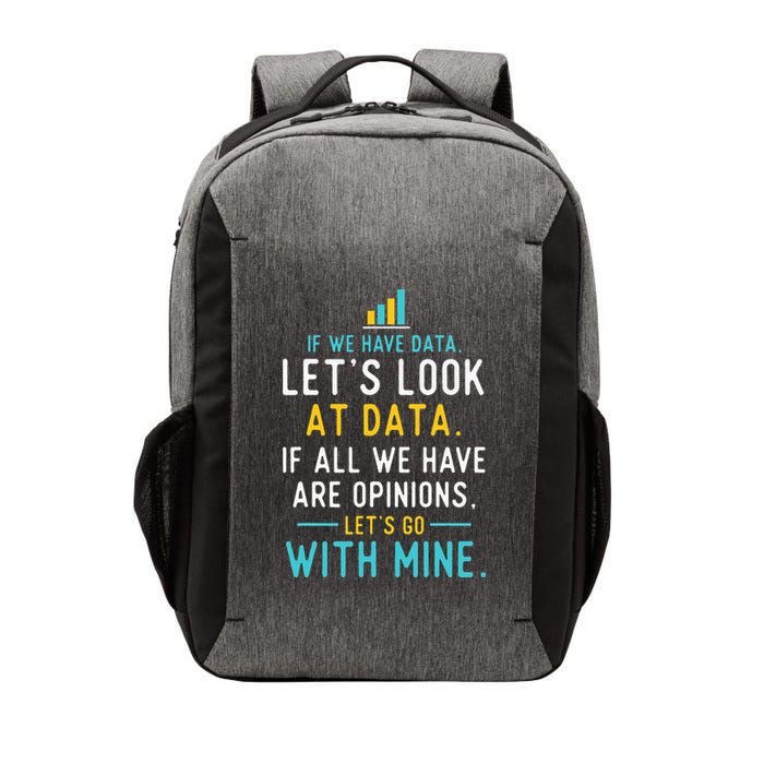 LetS Look At Data Data Science Statistics Data Analyst Vector Backpack
