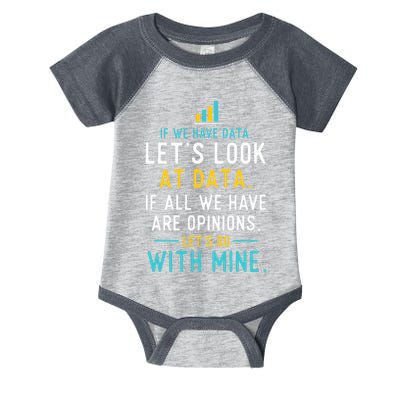 LetS Look At Data Data Science Statistics Data Analyst Infant Baby Jersey Bodysuit