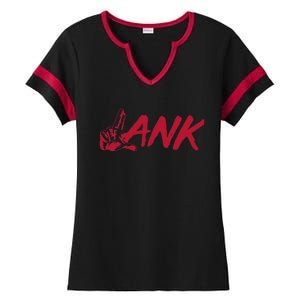 L.A.N.K Let All The Naysayers Know Ladies Halftime Notch Neck Tee