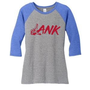 L.A.N.K Let All The Naysayers Know Women's Tri-Blend 3/4-Sleeve Raglan Shirt