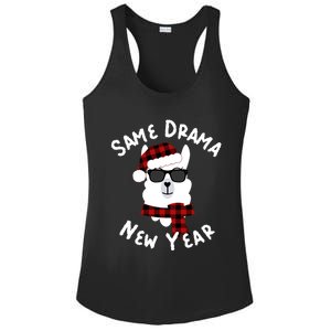 Llama Llama Alpaca Happy New Years Eve Party Decor Pajamas Gift Ladies PosiCharge Competitor Racerback Tank