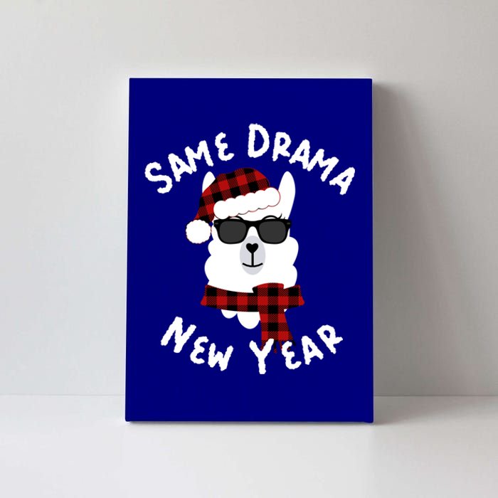 Llama Llama Alpaca Happy New Years Eve Party Decor Pajamas Gift Canvas