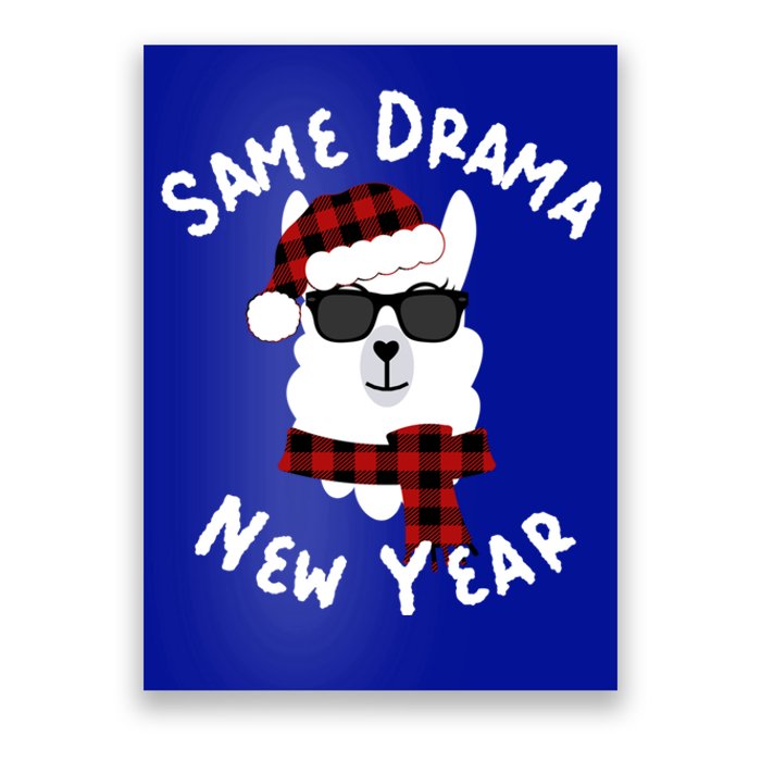 Llama Llama Alpaca Happy New Years Eve Party Decor Pajamas Gift Poster