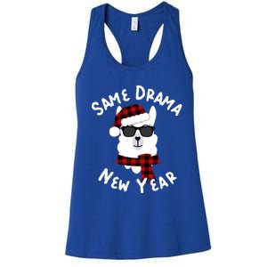 Llama Llama Alpaca Happy New Years Eve Party Decor Pajamas Gift Women's Racerback Tank