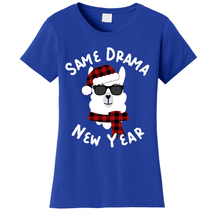 Llama Llama Alpaca Happy New Years Eve Party Decor Pajamas Gift Women's T-Shirt