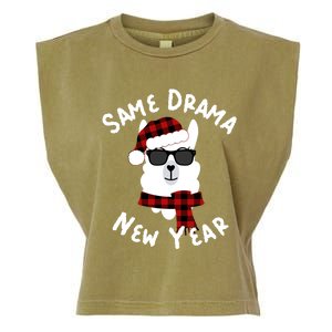 Llama Llama Alpaca Happy New Years Eve Party Decor Pajamas Gift Garment-Dyed Women's Muscle Tee