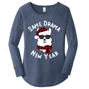 Llama Llama Alpaca Happy New Years Eve Party Decor Pajamas Gift Women's Perfect Tri Tunic Long Sleeve Shirt