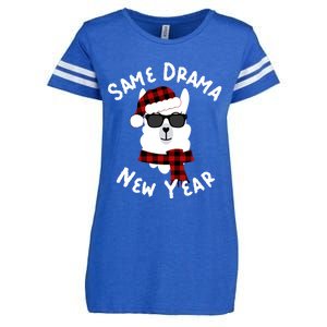 Llama Llama Alpaca Happy New Years Eve Party Decor Pajamas Gift Enza Ladies Jersey Football T-Shirt