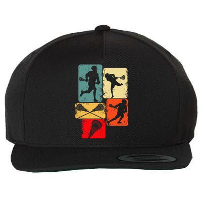 Lacrosse Wool Snapback Cap